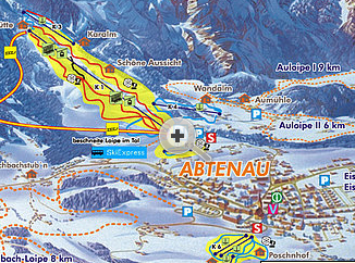 Mapa střediska - areálu - Annaberg - Lungotz